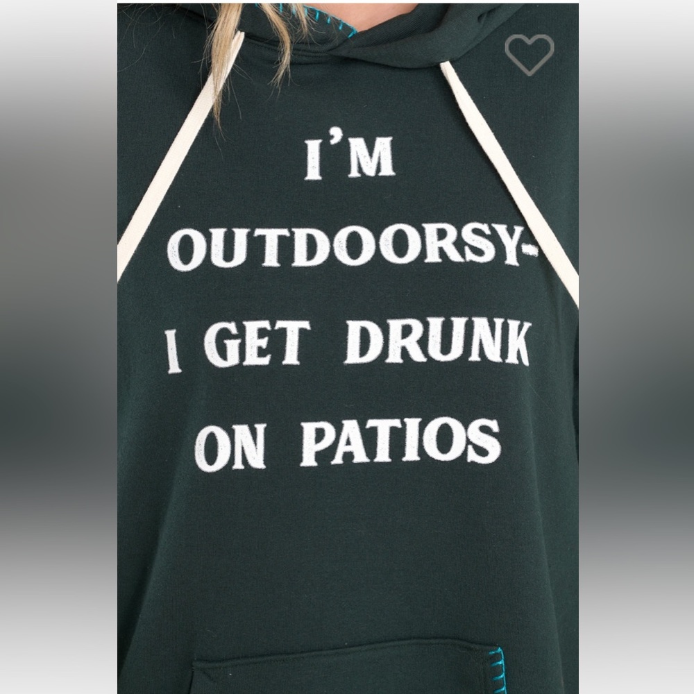 NWT WILDFOX OUTDOORSY DARK GREEN ROAD-TRIP SWEATSHIRT, Sz.S, BNWTIB - Picture 6 of 8